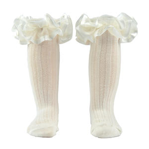 جوارب قطنية للأطفال حديثي الولادة جوارب قطنية مزركشة برباط للأميرات للفتيات جوارب قصيرة صيفية وربيعية مكشكشة للأطفال الرضع - Product Image 5