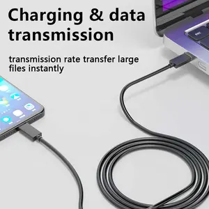 PD 65w 100w 3A 5A Usb C To Usb C Charger Cable Fast Quick Charging Data Type C For Android Mobile Phone Accessories Charge 1m