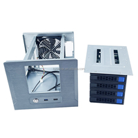 Boîtier de serveur NAS Hengyu Mid Tower 4 baies, format Mini-ITX, en acier, avec port USB frontal et ventilateur intégré – Meilleures ventes