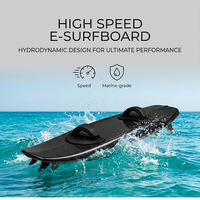 Planche de surf électrique motorisée en fibre de carbone étanche, prix usine, avec repose-pieds brillants et discrets