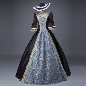 Vestidos de Baile de Máscaras Estilo Rococó Barroco, Vestido de María Antonieta, Disfraz para Representaciones Teatrales de Carnaval - Product Image 6