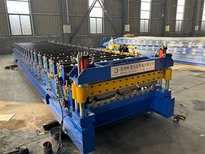 <span class=keywords><strong>เครื่อง</strong></span>ขึ้นรูปแผ่นเหล็กรูปสี่เหลี่ยมคางหมูเครื่องทำหลังคาโพลีคาร์บอเนตแบบกลวง<span class=keywords><strong>เครื่อง</strong></span>ขึ้นรูปเย็น IBR - Product Image 4