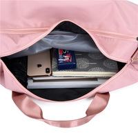 Sac de sport unisexe personnalisé grande capacité pour yoga, gym, natation, entraînement, avec séparation sec/humide, portable, à main ou en bandoulière, en polyester