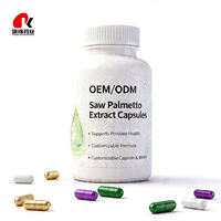 Extrait de baies de palmier nain en capsules dures 45% Acides gras Supplément nutritionnel botanique GMP Halal Vente en gros OEM