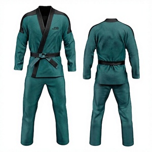 Uniforme de Jiu Jitsu 100% Algodón, Conjuntos Transpirables y Cómodos, Logotipo Frontal, Opciones Personalizadas de Alta Calidad, Diseñado para Guerreros en el Tapete - Product Image 1