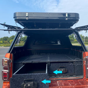 Coffre de Rangement à Outils et Bagages pour Pick-up <span class=keywords><strong>4x4</strong></span> Hilux, Système Arrière de Voiture, Pièces SUV Tout-Terrain, Tiroir de Rangement pour Coffre, Acier Noir, Service OEM, 1 Ensemble - Product Image 3