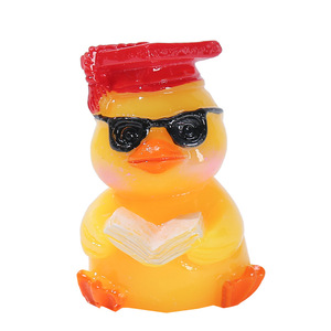 Figurines décoratives créatives en résine en forme de canard, miniatures, pour aquarium, bonsaï, décoration de jardin, ornements d'animaux mignons - Product Image 5