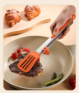 <span class=keywords><strong>Pince</strong></span> utilitaire multifonction résistante aux hautes températures pour barbecue <span class=keywords><strong>Pince</strong></span> <span class=keywords><strong>à</strong></span> <span class=keywords><strong>salade</strong></span> en acier inoxydable et plastique pour pain et aliments - Product Image 6