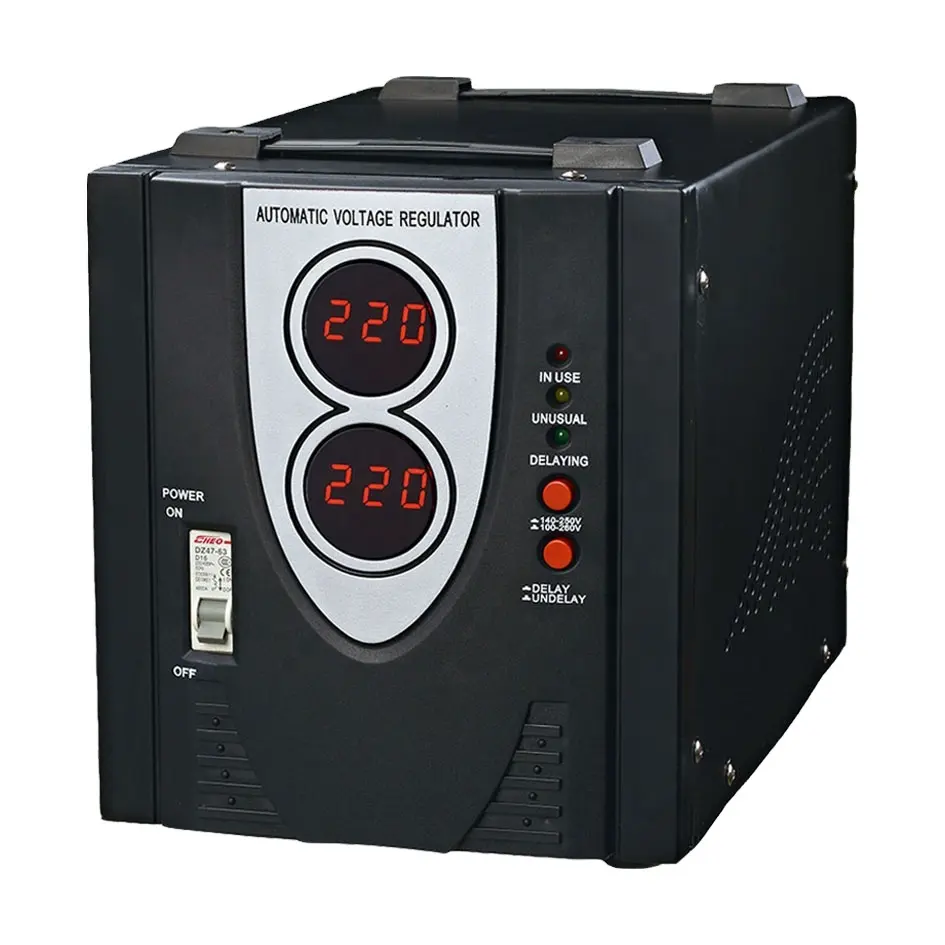 AC автоматический стабилизатор напряжения регулятор для бытовой техники с цифровым дисплеем 500va 1kva 2kva 3kva 5kva 220v 230v однофазный 50/60hz