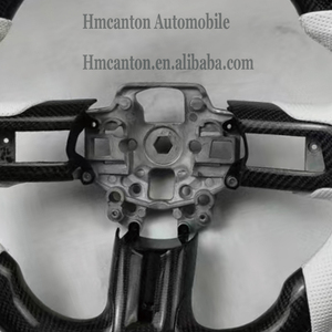 Volant de direction perforé en cuir et fibre de carbone, pratique et en promotion, pour Ford Mustang - Product Image 2