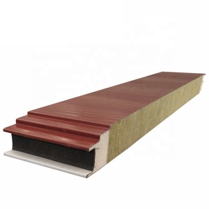 Nuevo <span class=keywords><strong>tipo</strong></span> de aislamiento moderno para techo de pared sándwich de lana de roca decoración de Hotel de construcción variedad de Metal duradero espuma EPS PU aluminio PIR - Product Image 4