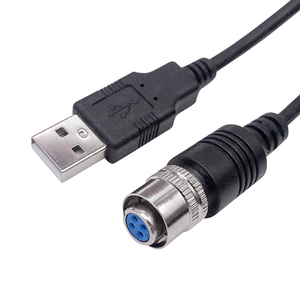 Anpassbare Länge 4-Pin XS9 zu USB Ersatzkabel XS9 5 Rundsteckverbinder Wasserdichtes Push-Pull-Verbindungskabel - Product Image 1