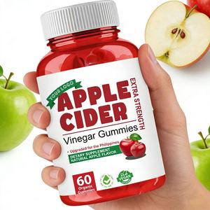 Gomitas de Vinagre de Sidra de Manzana Personalizables, Suplemento Dietético de Vitamina <span class=keywords><strong>B</strong></span> para el Apoyo Digestivo, Gomitas de ACV Halal - Product Image 1