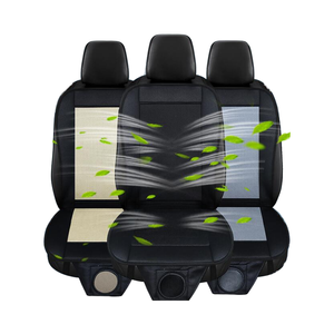 Cojín de asiento de aire acondicionado de ventilación de verano de 12V/24V, fundas de asiento de coche, cojín fresco, ventilador, refrigeración, cubierta de asiento frío - Product Image 1