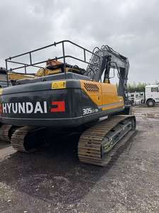 Excavatrice d'occasion Hyundai 305LC-9S, pelle sur chenilles de 30 tonnes, pour travaux de construction lourds, avec peu d'heures de fonctionnement, pour l'exploitation minière, avec certifications CE et EPA - Product Image 1