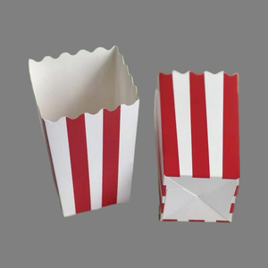 Caja de Papel Desechable para Alimentos, Caja de Papel Personalizada, Caja para Palomitas, Caja para Papas Fritas, Ecológica, para Cine, Snack Bar, Fiestas - Product Image 1
