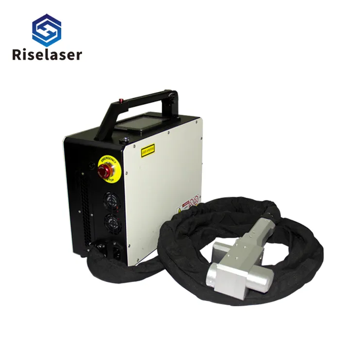 Mesin pembersih Laser portabel, ransel pembersih Laser serat Laser penghilang karat 50w 100w