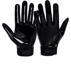 Gants de football américain d'hiver pour l'extérieur, logo personnalisé, adhérence collante, antidérapants, en silicone, gants d'entraînement professionnels - Product Image 1