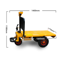 Chariot à Briques Électrique Motorisé à Trois Roues Jaune Haute Efficacité 200kg pour la Construction - Vente en Gros