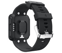Bracelet de montre intelligente en silicone sportif résistant à la transpiration avec boucle en acier inoxydable pour Garmin Forerunner 35 35J 30, bracelet de remplacement