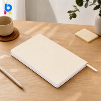 Cuaderno de Reuniones A5 Personalizable, Estético, con Hojas Sueltas, Tapa Dura, Material de Papel para la Cubierta, Regalo Escolar o Empresarial