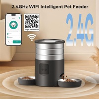 Distributeur intelligent de nourriture pour animaux de compagnie en acier inoxydable 4,5 L avec Wi-Fi, contrôle à distance, alimentation programmée et contrôle des portions pour chiens (OEM/ODM)