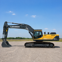 Excavatrice sur chenilles Hyundai 305LC-9T d'occasion, 30 tonnes, origine Corée, moteur, boîte de vitesses, pompe, PLC pour travaux miniers, modèle 2020