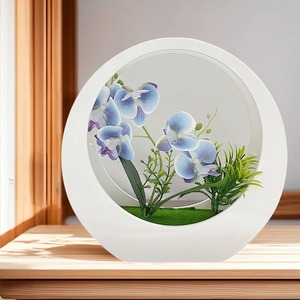 Venta directa <span class=keywords><strong>de</strong></span> fábrica <span class=keywords><strong>de</strong></span> decoración interior artificial, paisajismo <span class=keywords><strong>de</strong></span> plantas en maceta Phalaenopsis, adornos creativos <span class=keywords><strong>de</strong></span> plantas verdes - Product Image 1