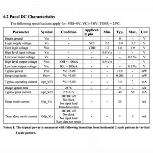 Layar LCD tinta E reflektif 3.1 inci, ringan SPI/I2C dengan Area aktif 68.38x38.81mm 6.5g - Product Image 6