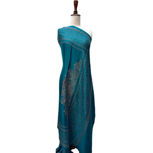 Elegant Pakistani Style Crown Border <b>Shawl</b> Hand Stitched Embroidery OEM ODM Wholesale Boutique Fashion Collection - Product Image 5