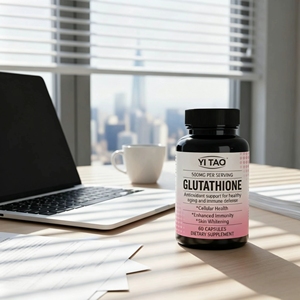 Capsules de glutathion 500 mg plus vitamine C, complément antioxydant pour stimuler l'immunité, éclaircir la peau, lutter contre le vieillissement et favoriser la santé cellulaire - Product Image 3