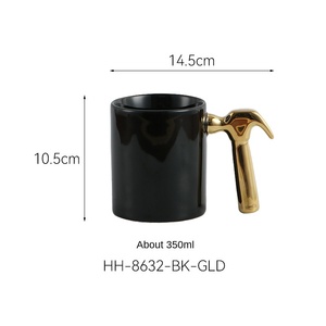 <span class=keywords><strong>Taza</strong></span> de Cerámica Creativa con Mango de Martillo Dorado y Plateado, Herramientas de Ferretería, Logotipo Publicitario, <span class=keywords><strong>Taza</strong></span> de Café de Regalo - Product Image 6
