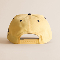 Casquette de baseball ajustable à deux tons en coton sergé brodé de haute qualité, personnalisable