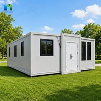 Grande maison préfabriquée en conteneur extensible de 20 pieds, 40 pieds, 30 pieds, villa de luxe préfabriquée avec 2, 3 ou 4 chambres, maison portable, casa contenedor