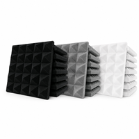 Panneaux acoustiques auto-adhésifs 5 tours pour murs, insonorisation en mousse PU, fabrication sur mesure OEM, vente en gros pour studio d'enregistrement et salle KTV