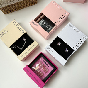 Sang Trọng Màu Hồng Hộp Móng Tay Với Biểu Tượng Tùy Chỉnh Press-On Móng Tay Lưu Trữ Ngăn Kéo Đồ Trang Sức Đóng Gói Cho Chăm Sóc Da Huyết Thanh Mặt Kem Món Quà Cho - Product Image 2