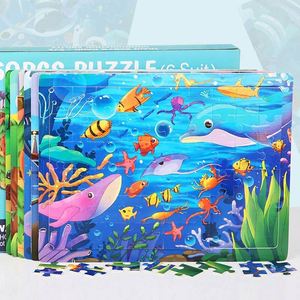 Children Preschool Educational Puzzles Cartoon Boys Girls Perfect <b>Gifts</b> Animals Magnetic Puzzle for Kids - Product Image 3