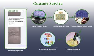 Pendentifs personnalisés en argent 925 plaqué or rose avec diamant Moissanite VVS, style Hip Hop Iced Out, bijoux fins, pendentif figurine pour homme - Product Image 4