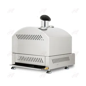 חדש מכירה לוהטת קטן מסחרי גז פיצה תנור חיצוני מטבח נירוסטה נייד פיצה תנור עם Ce Etl