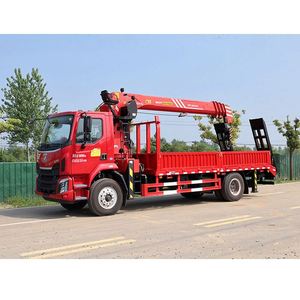 Grúa Montada en Camión Liuzhou Chenglong M3 4*2, Equipada con Pluma Recta Sany de 12 Toneladas, Diseño de Plataforma Plana con Escalera - Product Image 6