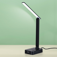American Standard LED Chargement USB Type C Prise Réglage intelligent Lampe de table de chevet pour chambre à coucher Hôtel Lampes de table modernes