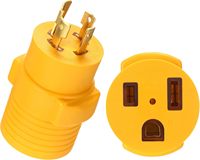 Fiche adaptateur NEMA L14-30P vers 6-50R, générateur à verrouillage torsadé de 30 A à 50 A Fiche mâle à 4 broches vers prise de soudage 250V à 3 broches