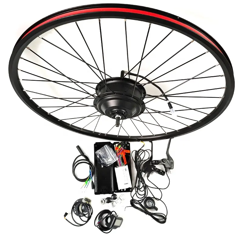 24 36 v 48 v 350 w elektrofahrrad Motor-Kits hinterradantrieb Rotations-Flügelnabenmotor-Kit für E-Bike-Teile Umbau hinterradnabenmotoren