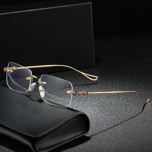 Giá rẻ unisex không có vành thiết kế chống ánh sáng màu xanh lão thị phụ nữ đàn ông kính đọc sách với ánh sáng màu xanh bảo vệ - Product Image 1