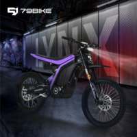 79Bike LYNX 10000W 72V 380Nm Moto électrique tout-terrain 120km 85km/h Violette Moto tout-terrain pour adultes