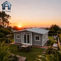 Maison conteneur extensible 40Ft 30Ft 20Ft aux normes locales, préfabriquée moderne, écologique, alimentée à l'énergie solaire, mobile, 2-4 chambres