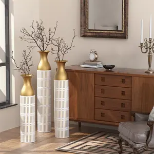 Florero de aluminio ligero y duradero de alta calidad para decoración interior y exterior con diseño elegante y estilo moderno - Product Image 6