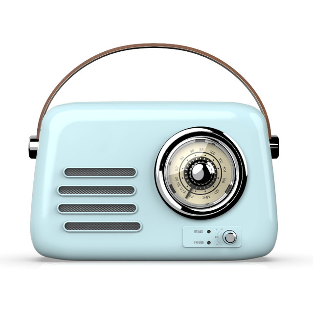 Best Small Vintage Blue Tooth Car Radio Retro Mini Boombox Blue Tooth Speakers With USB Port Portable Bluetooth5.0 Mini Speaker
