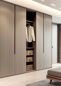 Armadio Moderno Convertibile Estensibile Reversibile Personalizzabile con Spazio di Archiviazione Nascosto Salvaspazio Integrato Scorrevole - Product Image 3