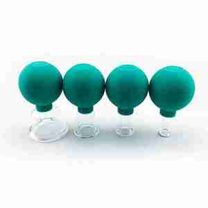 Ensemble de 4 ventouses en verre pour thérapie par ventouses, massage corporel et facial, anti-<span class=keywords><strong>cellulite</strong></span>, soulagement de la douleur - Product Image 4